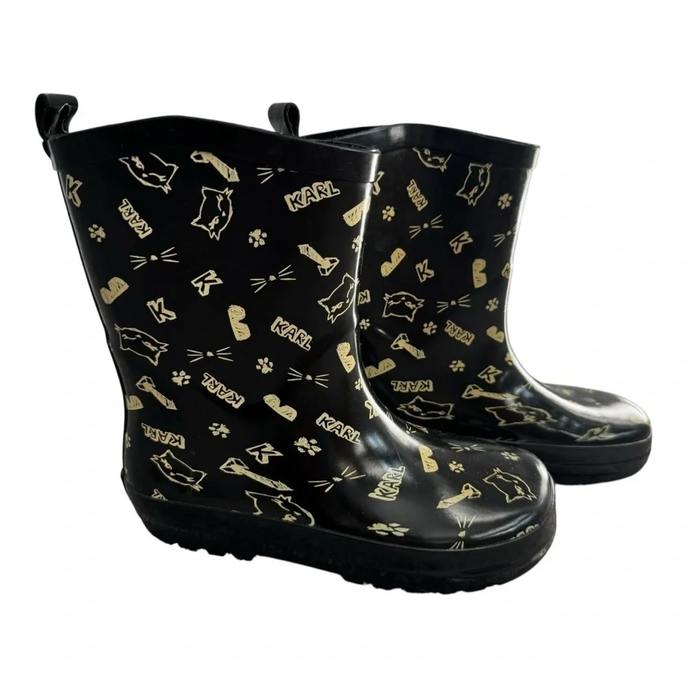 KARL LAGERFELD Kids Rain Boots Size 7